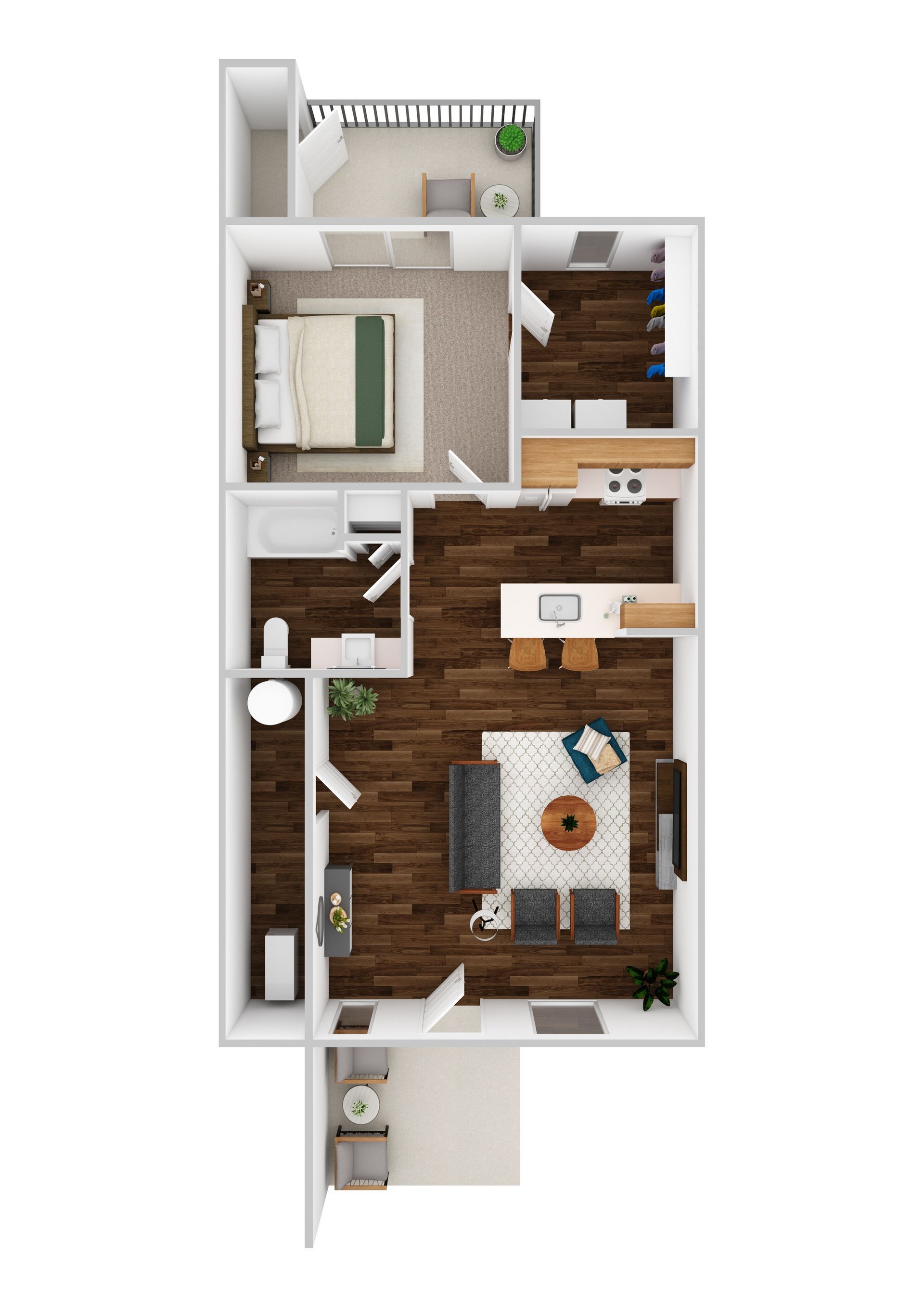 A black and white floor plan of a house.