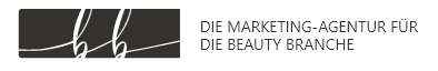 Ein schwarz-weißes Logo für die Marketingagentur für die Beautybranche