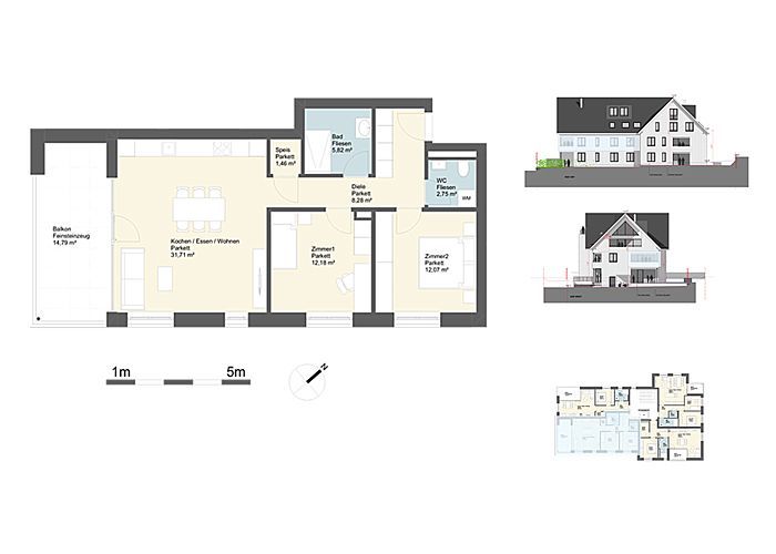 WA Mühlegasse Dornbirn, Top 5, ZEITPUNKT GU GmbH