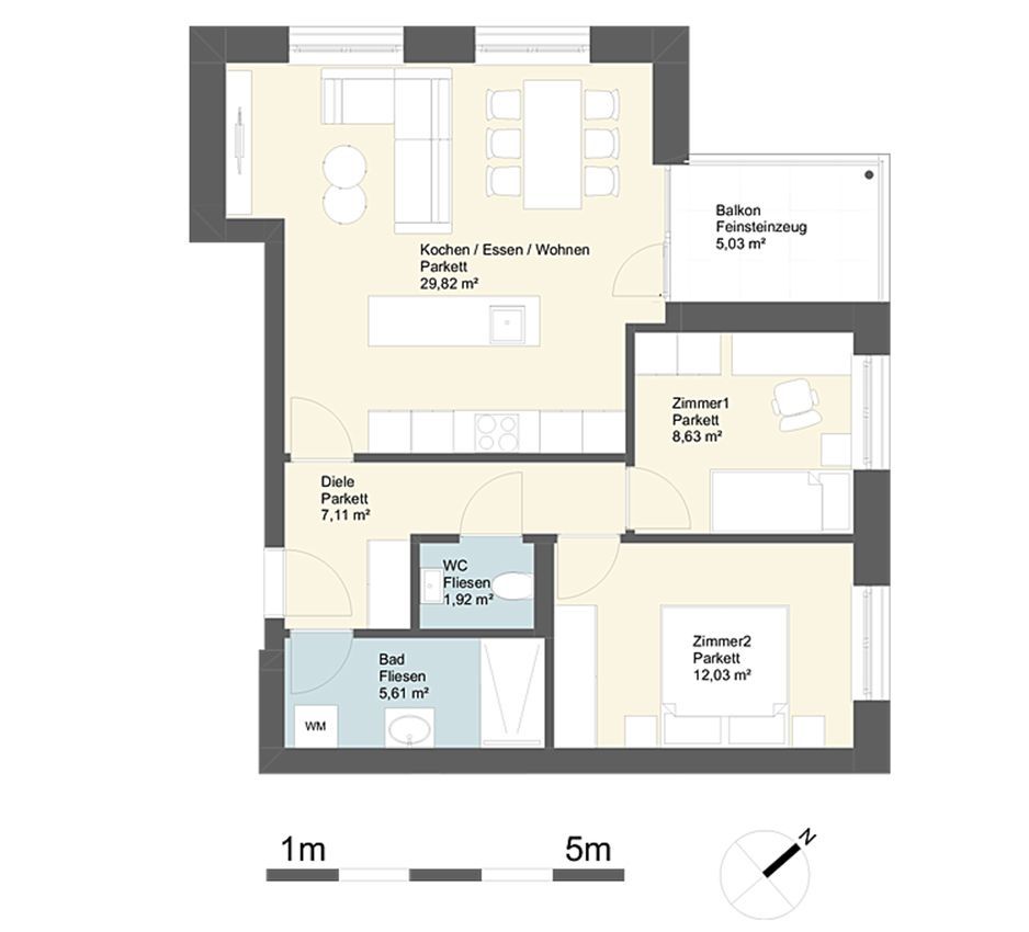 WA Mühlegasse Dornbirn, Top 6, ZEITPUNKT GU GmbH