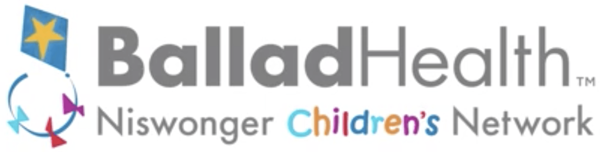 The logo for ballad health niswonger children 's network