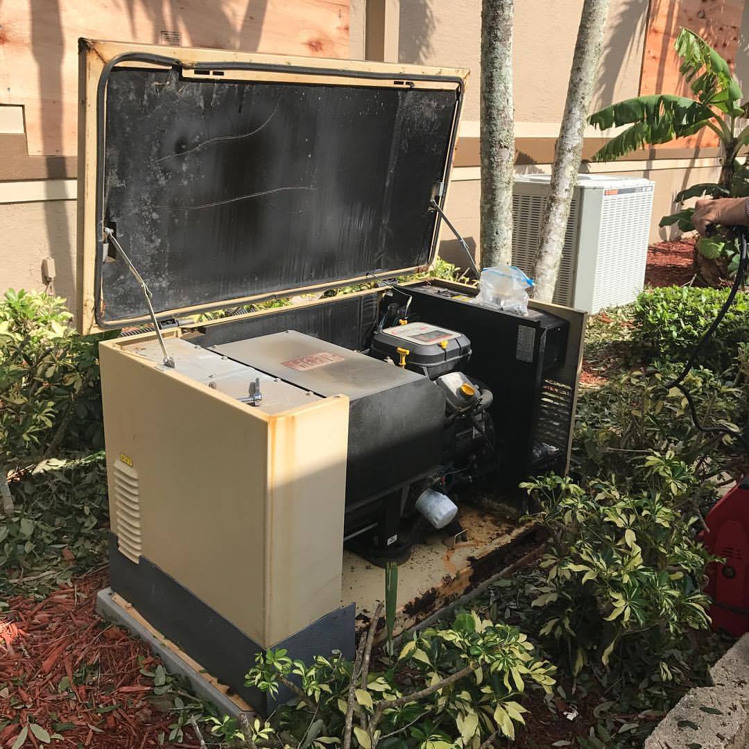 Opened Generator — Naples, FL — First Class Plumbing of Florida, Inc.
