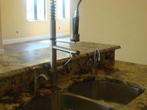 Graphite Marble Tops Kitchen — Naples, FL — First Class Plumbing of Florida, Inc.