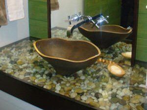 Modern Bathroom Faucet And Sink — Naples, FL — First Class Plumbing of Florida, Inc.