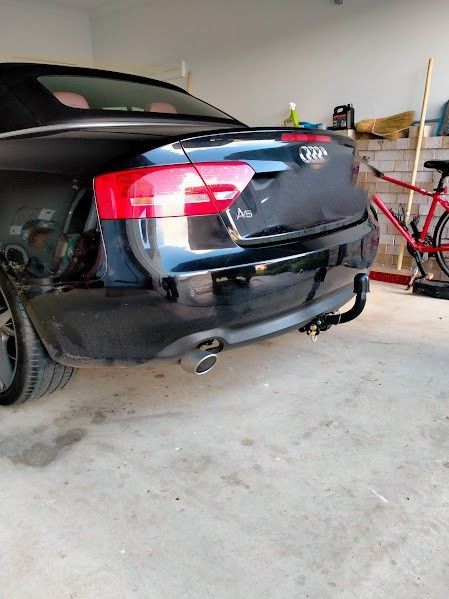 Black Audi Convertible Parked in a Garage — Caravan and Trailer Clinic Geelong in Breakwater, VIC