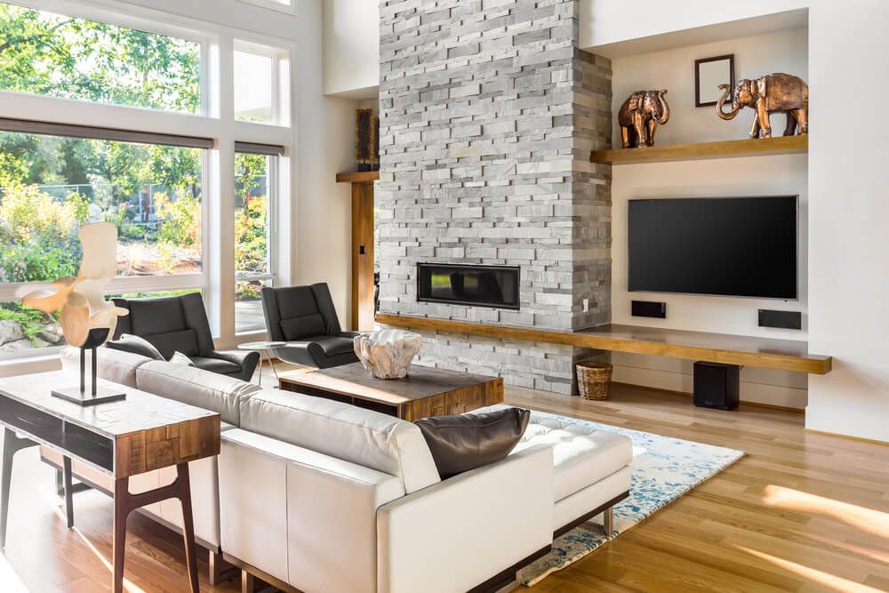Interior House with Flat Screen TV and Audio Setup — Complete Audio in Hervey Bay, QLD