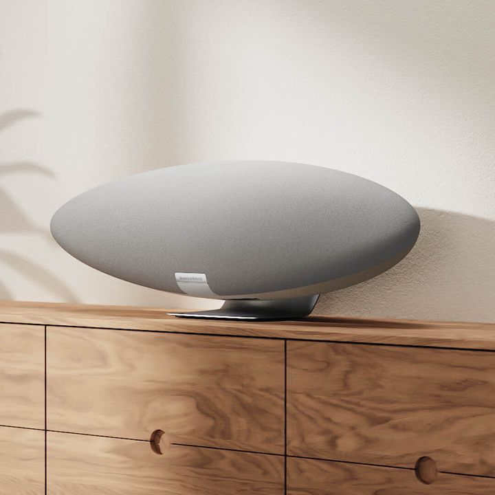 A Speaker is Sitting on Top of a Wooden Dresser — Complete Audio in Maroochydore, QLD