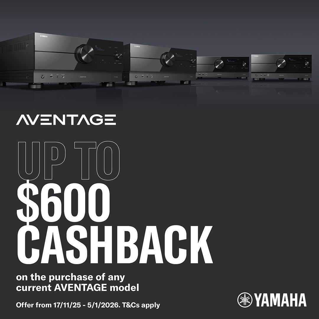 Yamaha Aventage Cashback runs from 17/11/2025 to 5/1/2026