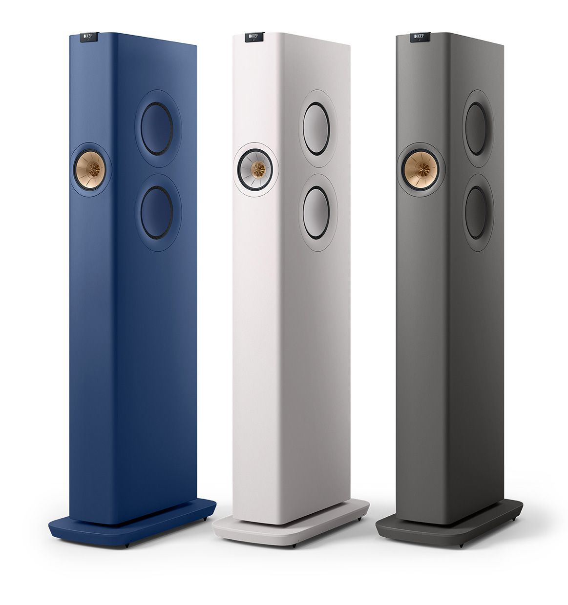 Three Speakers Are Sitting Next to Each Other on a White Background — Complete Audio in Maroochydore, QLD