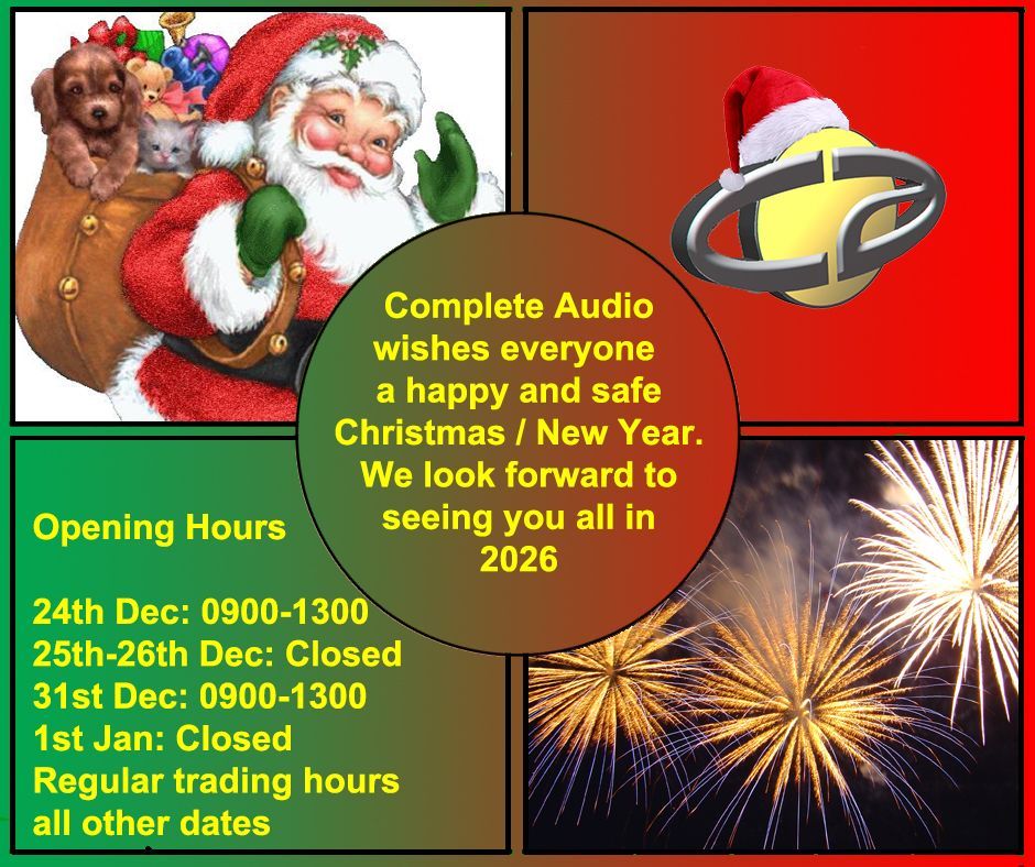 Complete Audio Maroochydore Christmas and New Year Opening Hours.