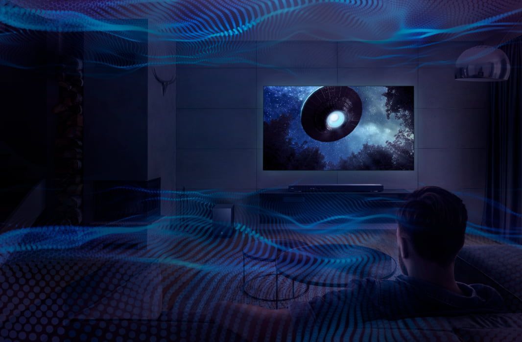 A Person Watches Tv With a Space Scene — Complete Audio in Maroochydore, QLD