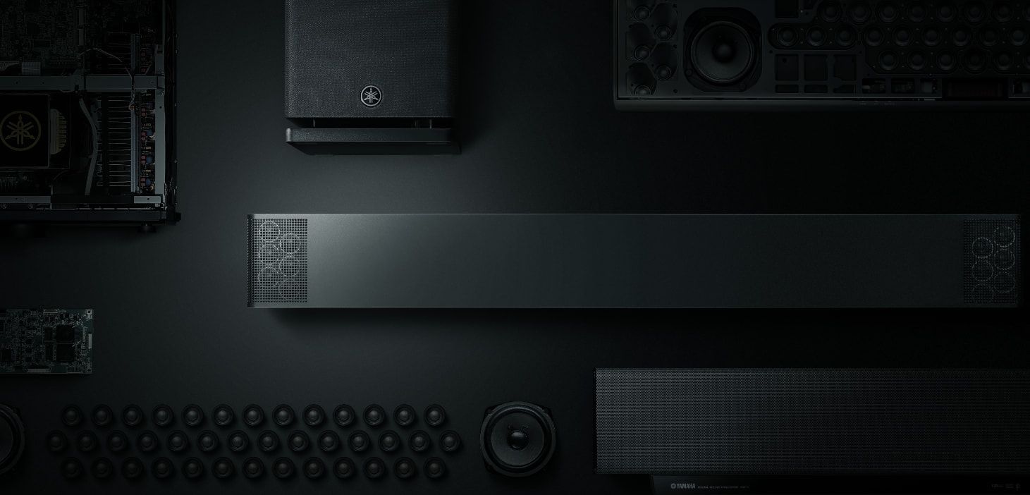 Black Soundbar and Audio Components Arranged — Complete Audio in Maroochydore, QLD