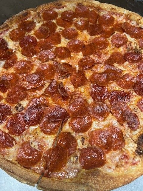 vegan cheese pizza with regular pepperoni (non-vegan)