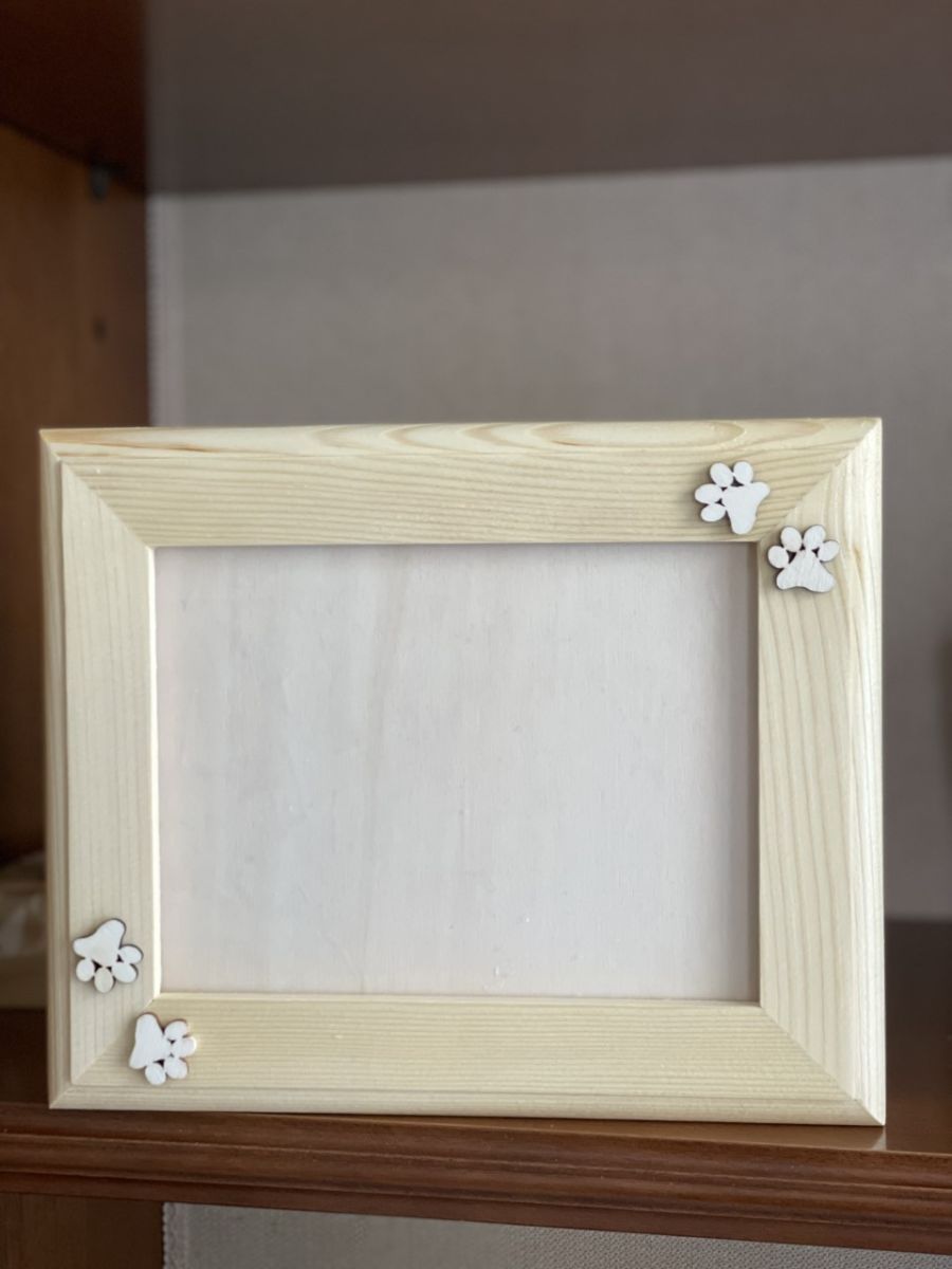 cornice per foto cane