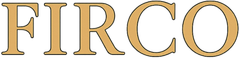 FIRCO in a gold-colored, serif font.