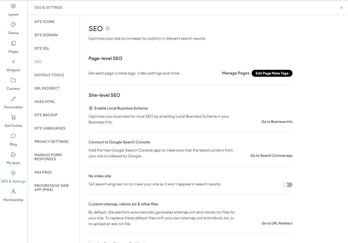 A screenshot of a website showing apps to help you do more with your site.