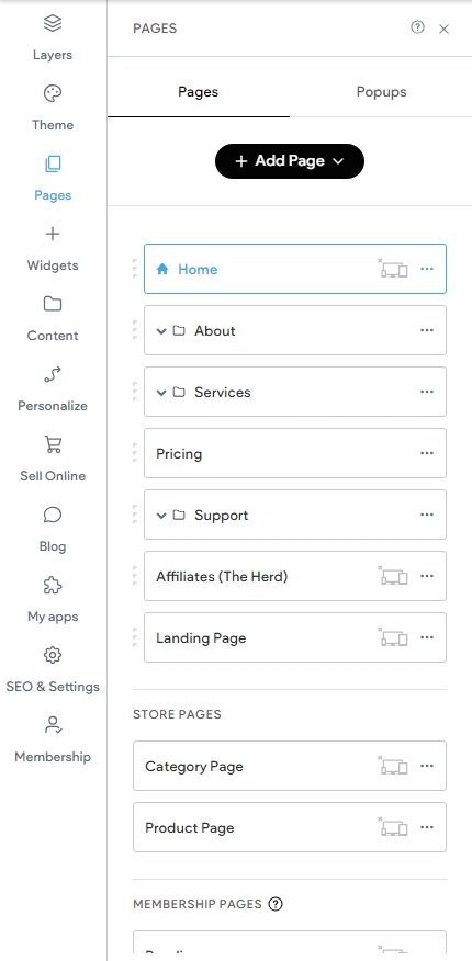 A screenshot of a web page being created on a computer.