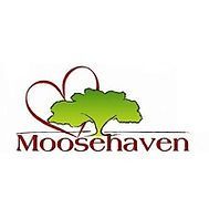 A logo for moosehaven with a tree and a heart.