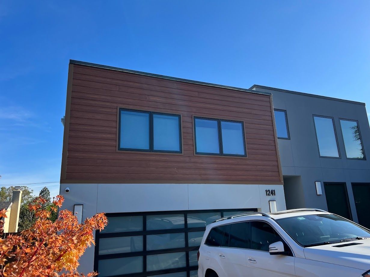 fiber cement siding bay area atherton evening blue shingle siding new home james hardie 