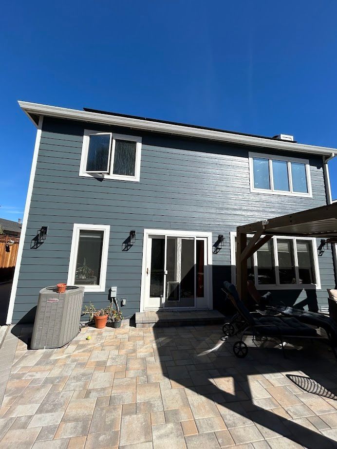 fiber cement siding redwood city james hardie evening blue