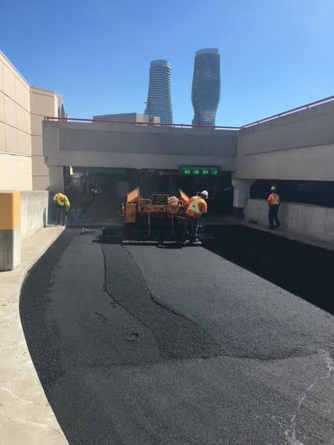 commercial parking lot paving
