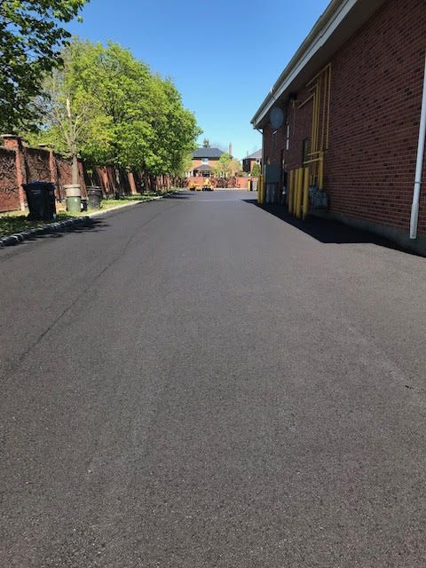 commercial parking lot paving