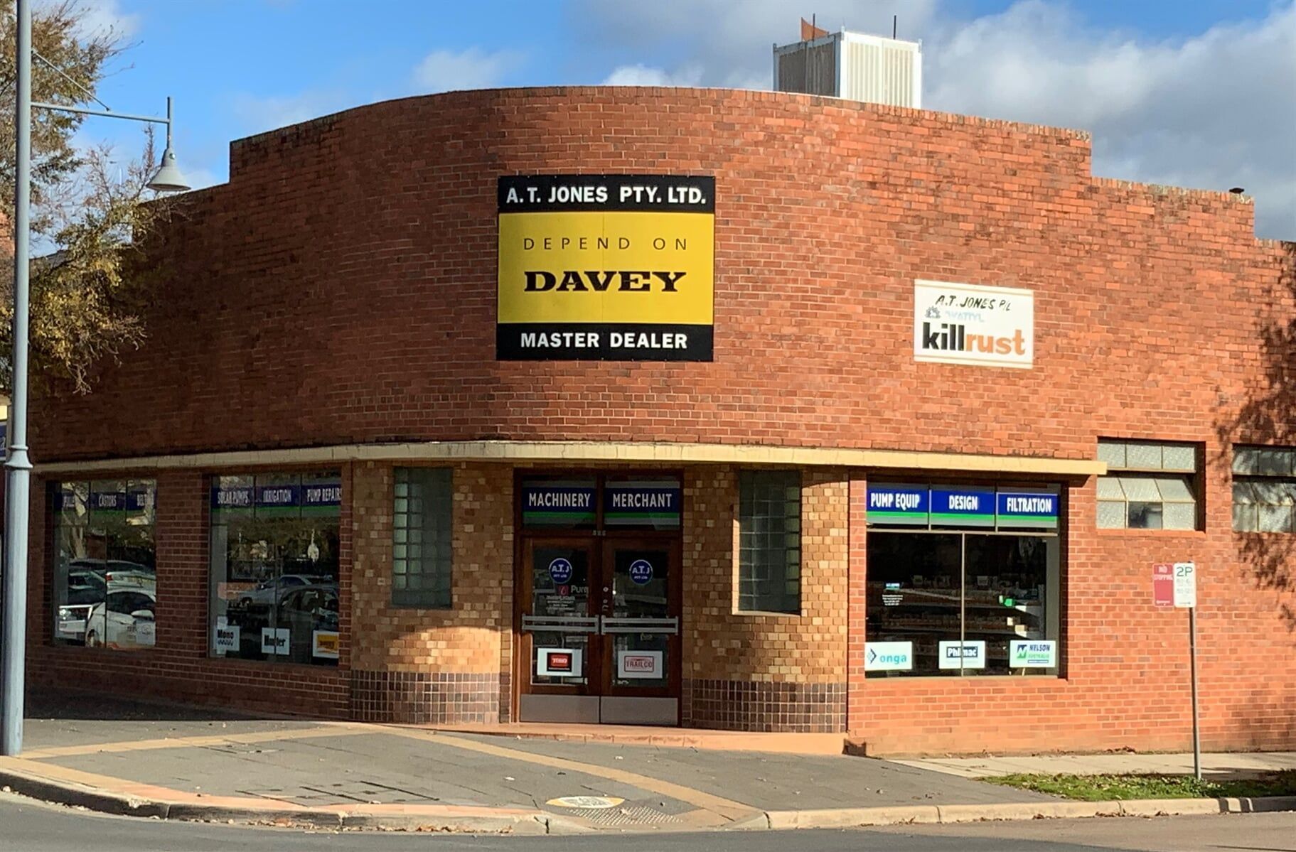 Front View of the A.T. Jones Office — Pumps Sales & Repairs in Albury, NSW