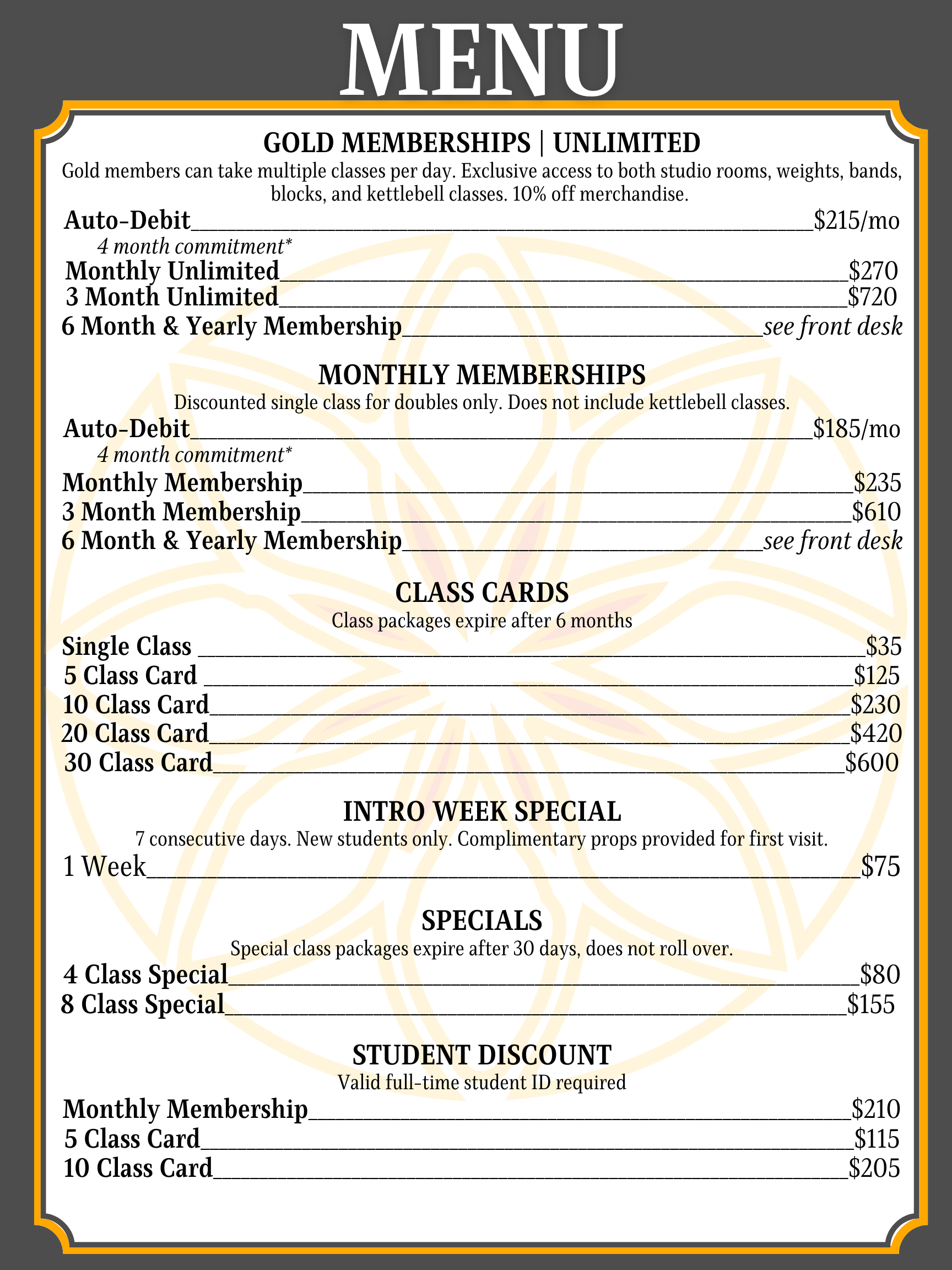 hot yoga merrick packages