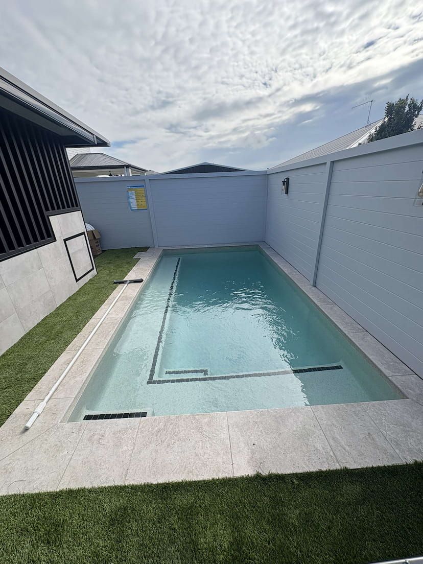 A concrete pool