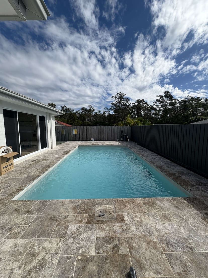 A concrete swimming pool on the gold coast