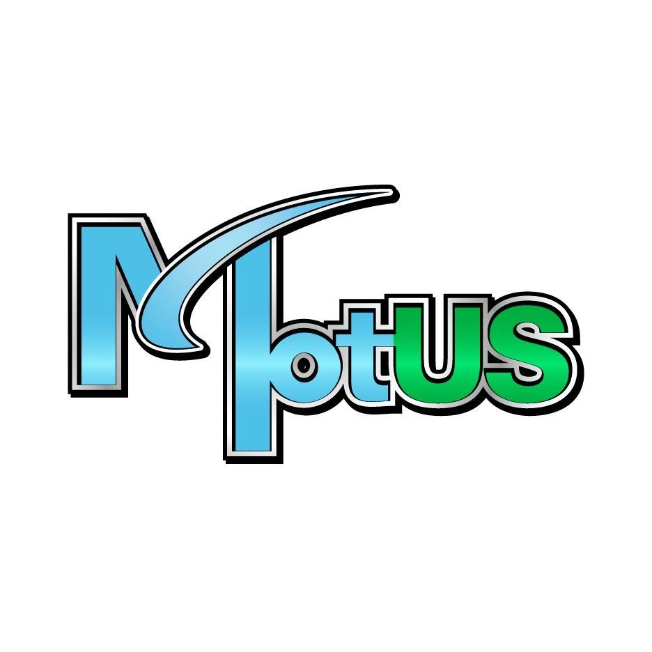 A blue and green logo for a company called mbus.