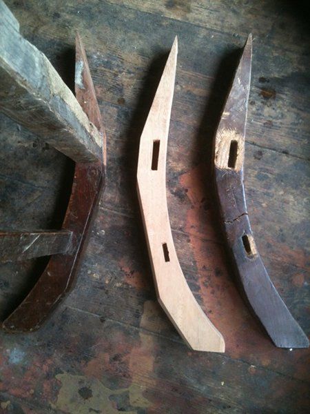 Parts of a chair's leg