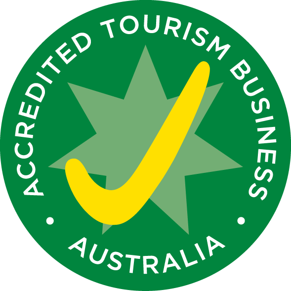 An accredited tourism business australia logo 