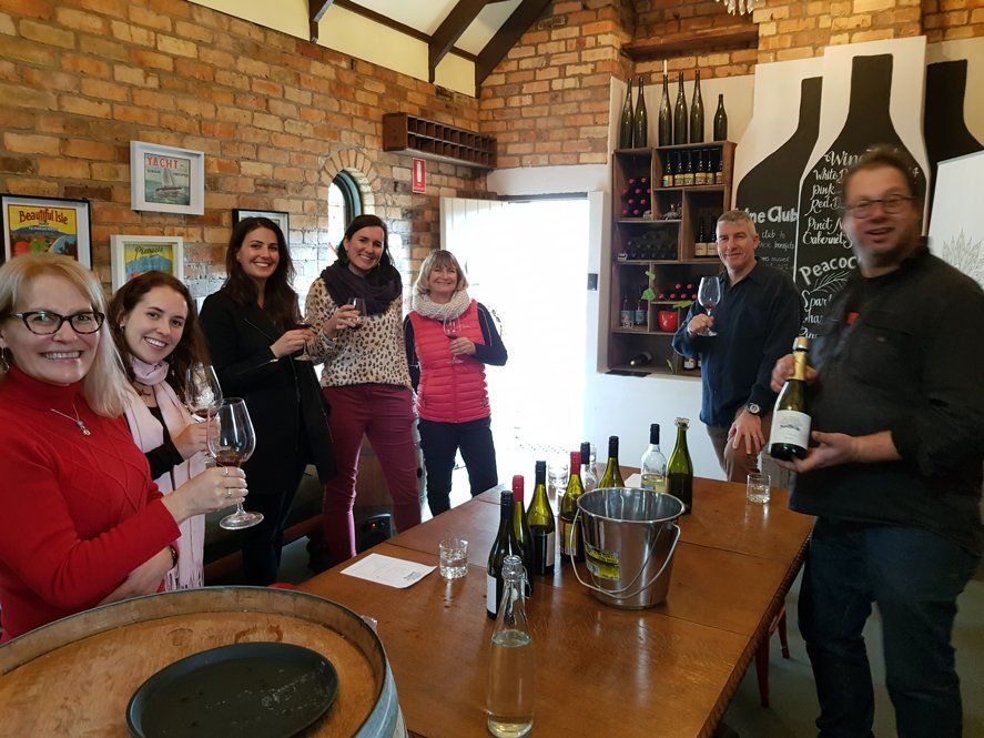 5 woman and 2 old guys