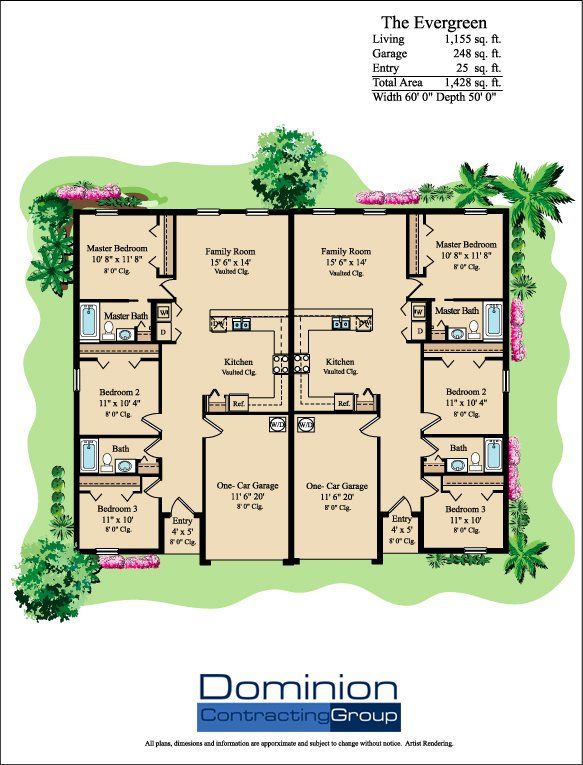 Floor Plan — The Evergreen Floor Plan in Naples, FL