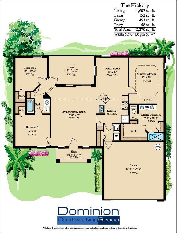 Home Floor — The Willow Floor Plan in Naples, FL