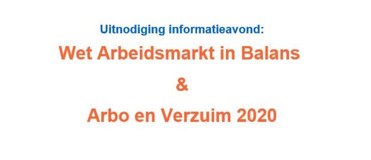 INFORMATIEAVOND WAB & ARBO EN VERZUIM 2020