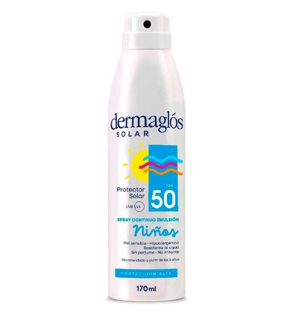 Dermaglos solar fps50 niños spray x170ml
