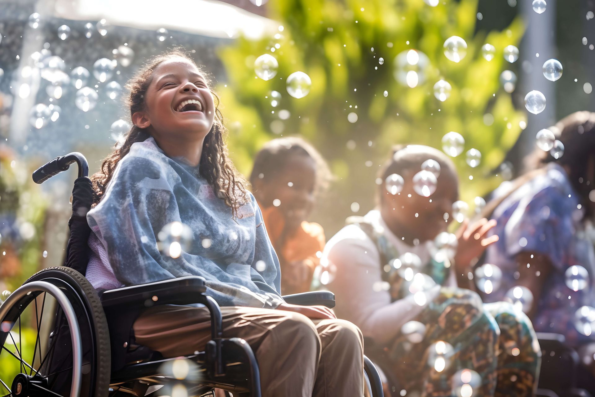 Girl in a Wheelchair Girl in a Wheelchair