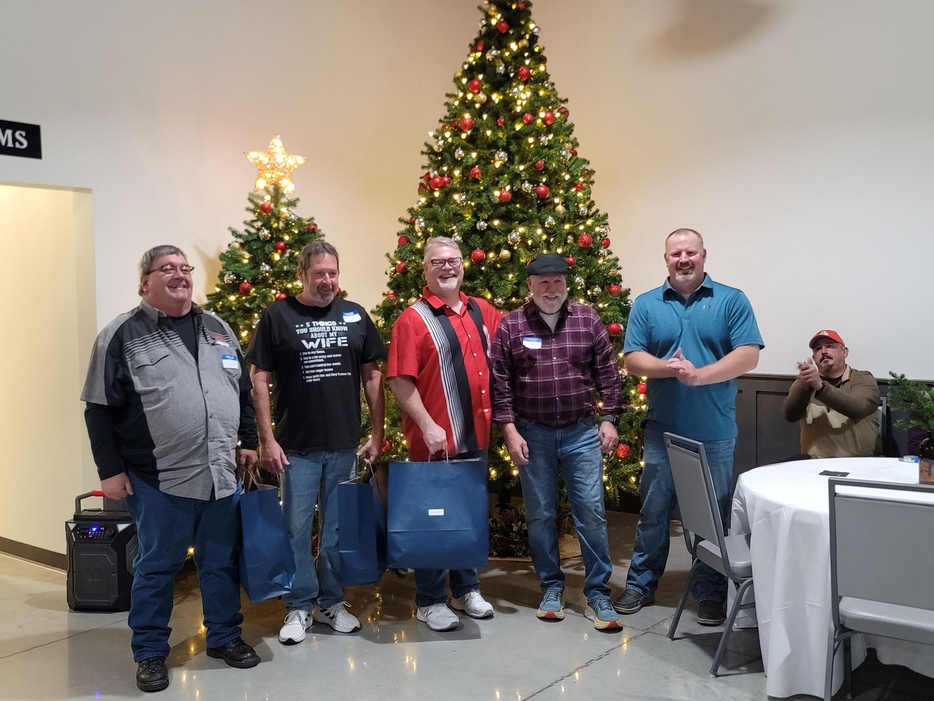 employee christmas photo