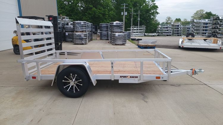Sport Haven Aluminum Utility Trailer with Wood deck