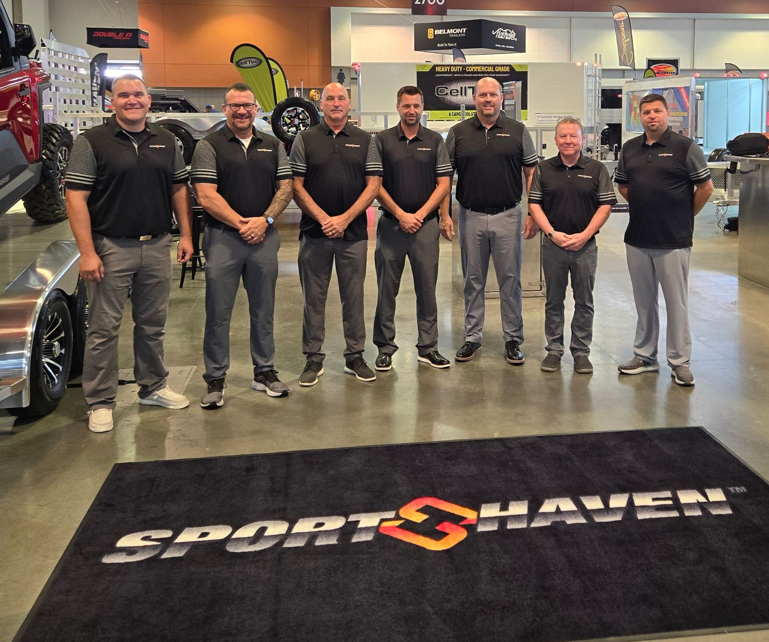 Sport Haven sales Team at NATDA trailer show