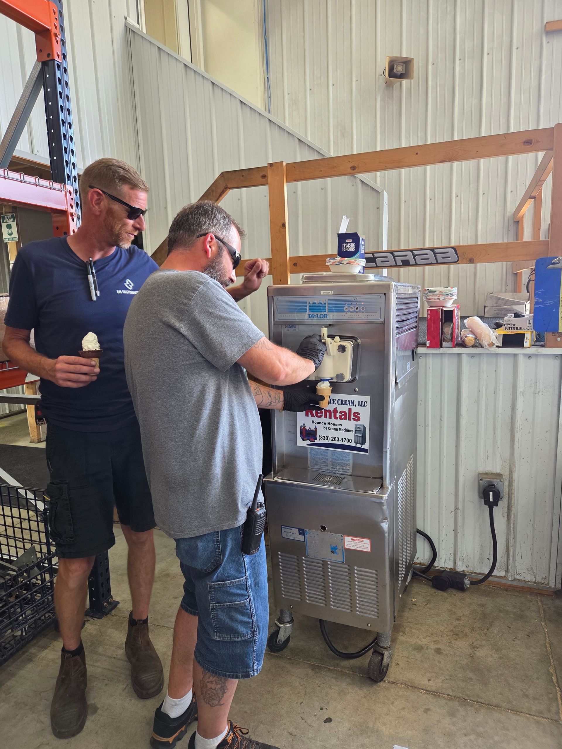 Ice Cream Day at SH distributing