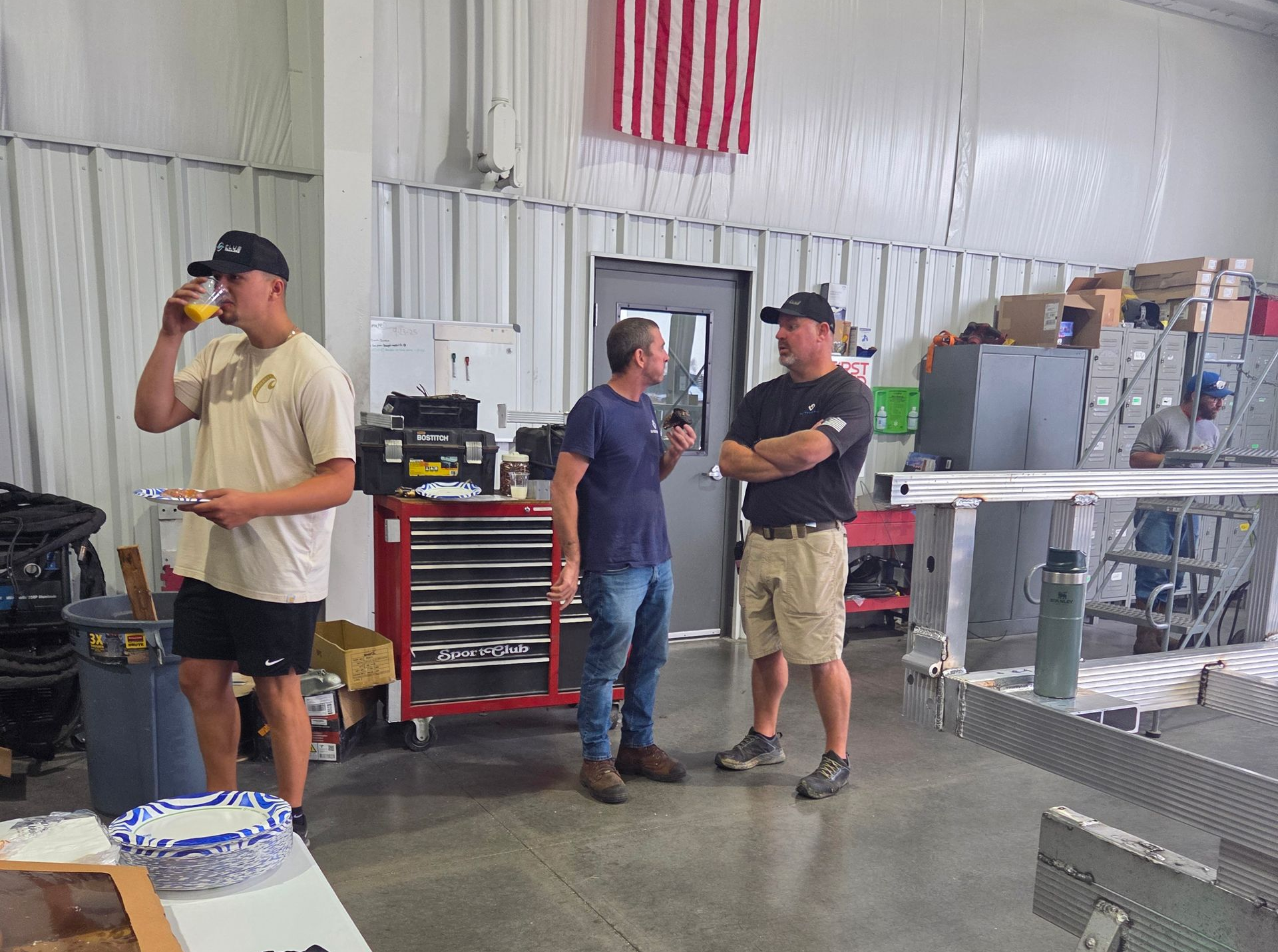 Breakfast for employees sh distributing