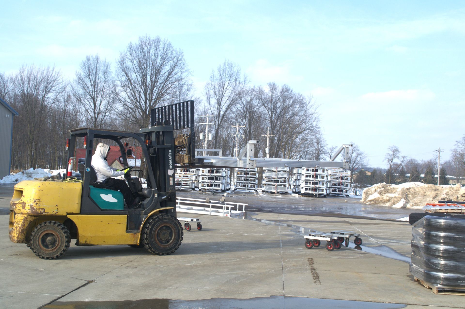 Fork lift operating SH Distributing