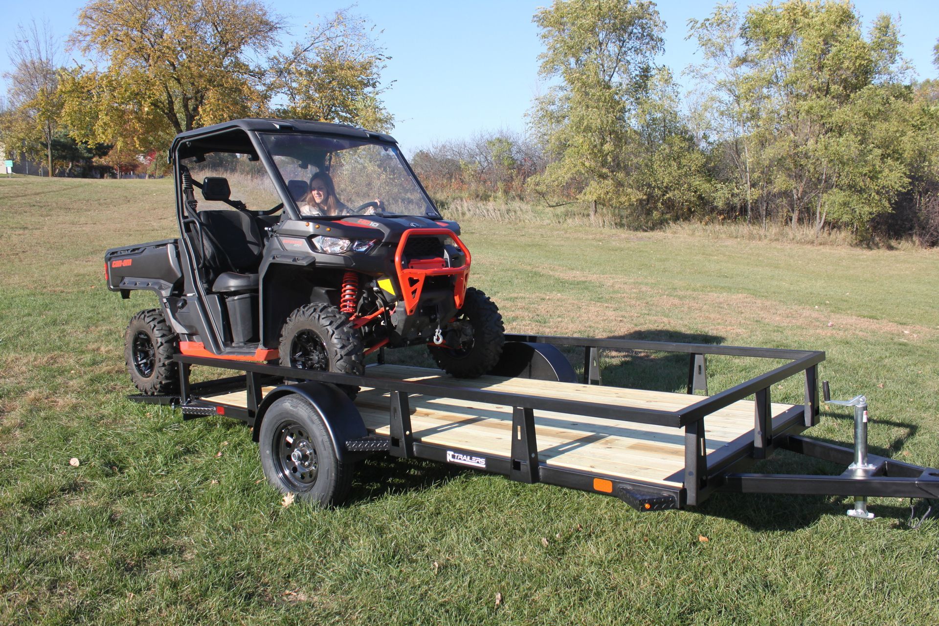 UTV loading on HTC Trailer