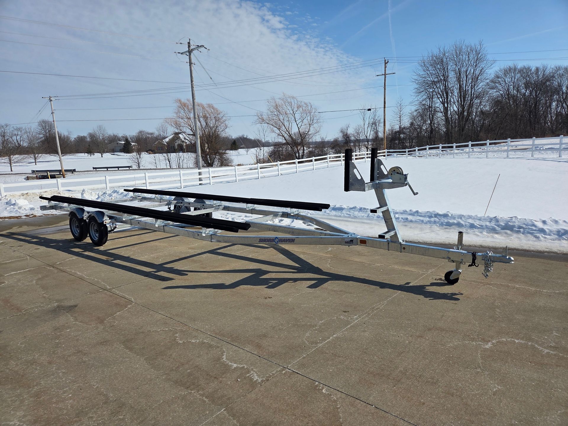 Yacht Club Galvanized Pontoon Trailer