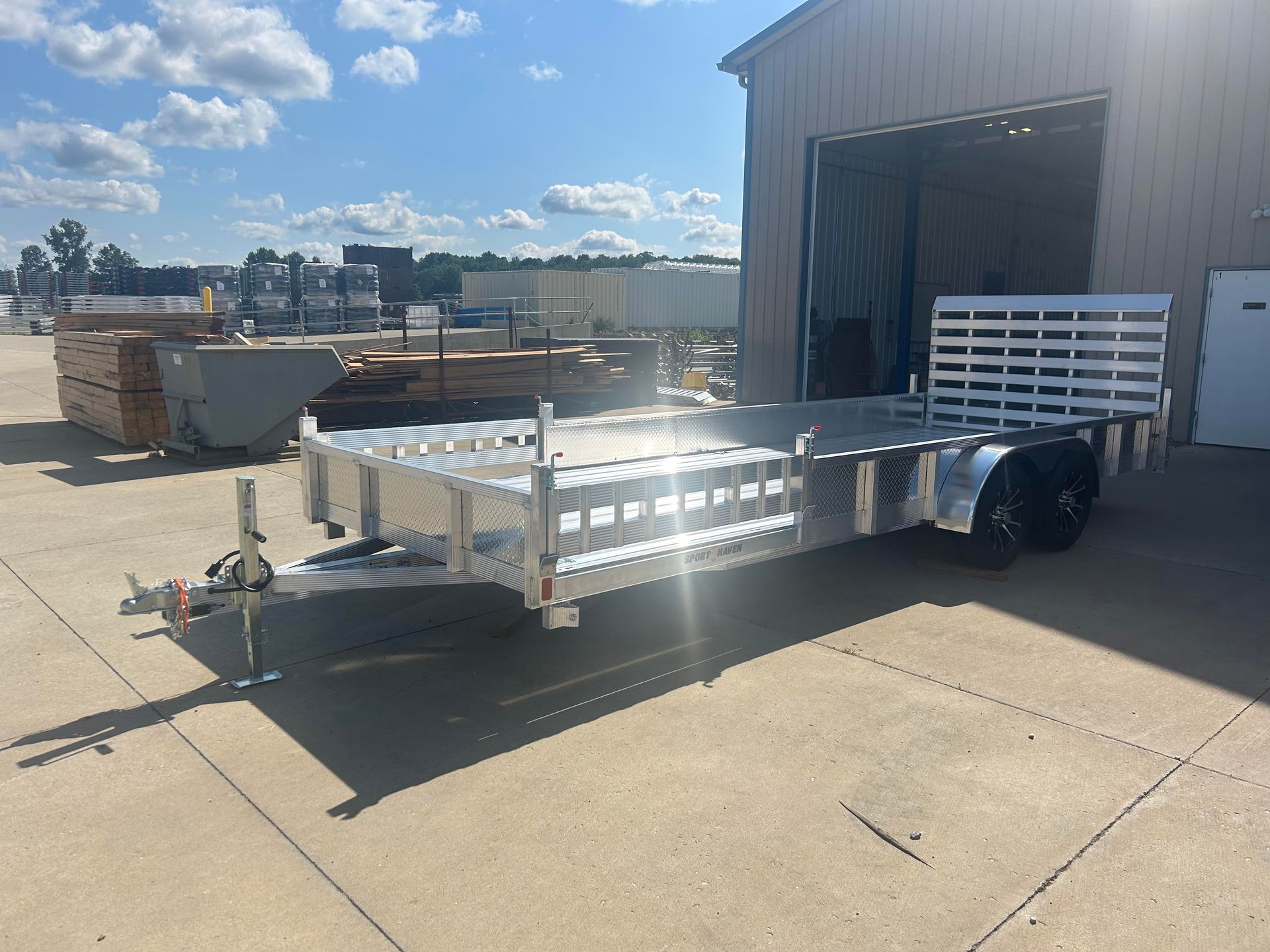 sport haven aluminum utility trailer