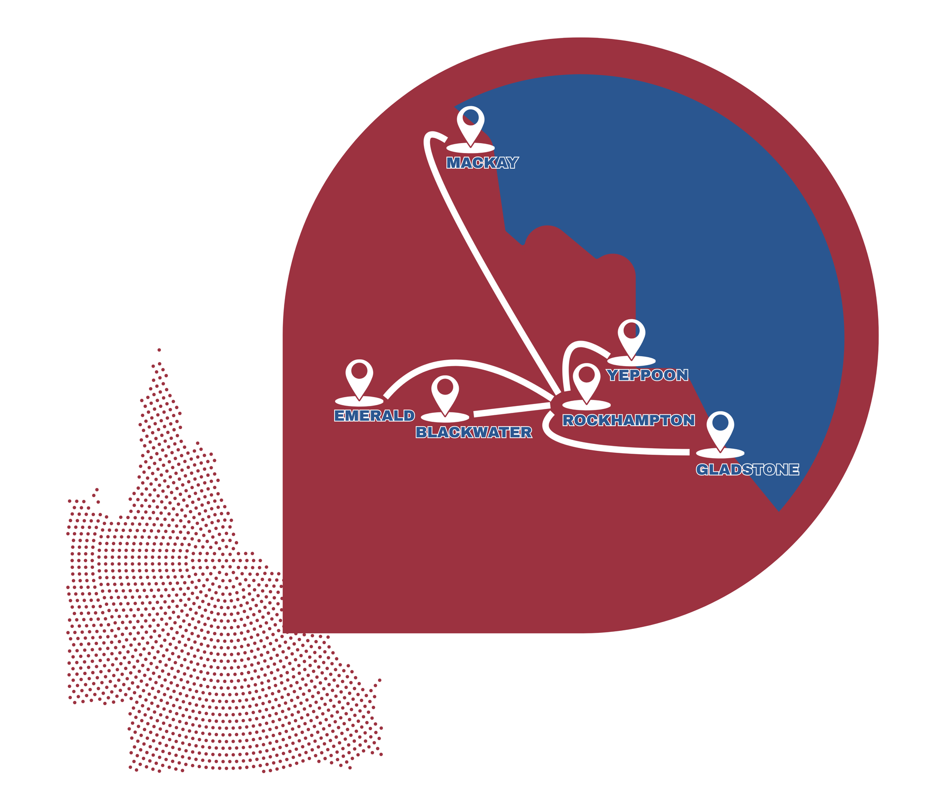 Map of Queensland — Trusted Carrier in Rockhampton & Gladstone, QLD