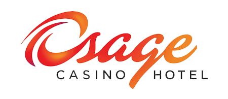 Osage Casino Hotel logo with an orange, red, and yellow design and text.